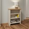 Hastings Small Wide Bookcase in Stone
