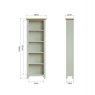 Hasting Collections Hastings Large Bookcase in Stone