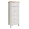 Aldiss Own Hastings 5 Drawer Narrow Chest in Stone