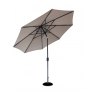 3M Crank & Tilt Aluminium Parasol in Taupe