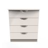 Carrie 4 Drawer Chest front on image of the chest on a white background