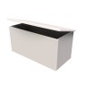 Carrie Blanket Box angled image of the blanket box with open lid on a white background