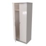Carrie 2ft 6in Plain Wardrobe angled image of the wardrobe with door open on a white background