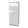 Carrie 2ft 6in Plain Wardrobe angled image of the wardrobe on a white background