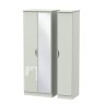 Carrie Tall Triple Mirror Wardrobe front on image of the wardrobe on a white background