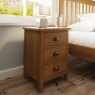 Hastings 3 Drawer Bedside Cabinet in Oak