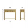 Hasting Collections Hastings Console Table in Oak