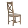 Aldiss Own Heritage Cross Back Dining Chair in Natural Check
