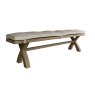 Aldiss Own Heritage 2m Cross Leg Dining Bench