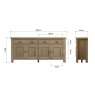 Aldiss Own Heritage 4 Door Sideboard