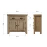 Aldiss Own Heritage 1 Drawer 2 Door Sideboard