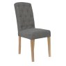 Aldiss Own Button Back Upholstered Chair in Dark Grey