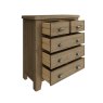 Aldiss Own Heritage Oak 2 Over 3 Chest