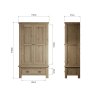 Aldiss Own Heritage 2 Door Wardrobe