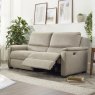 Spencer 3 Seater Power Recliner In Silver Grey Fabric lifestyle image of the sofa