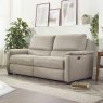 Spencer 3 Seater Power Recliner In Silver Grey Fabric lifestyle image of the sofa