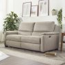 Spencer 3 Seater Power Recliner In Silver Grey Fabric lifestyle image of the sofa