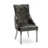 Belvedere Knockerback Dining Chair in Charcoal