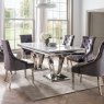Arturo 2m Dining Table and 6 Belvedere Chairs in Charcoal