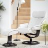 G Plan Bergen Large Swivel Recliner Chair & Stool Set