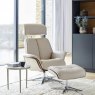 G Plan G Plan Lund Swivel Chair & Stool Set