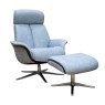 G Plan G Plan Lund Swivel Chair & Stool Set