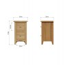 Aldiss Own Stiffkey Small Bedside in Oak