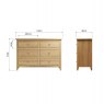 Aldiss Own Stiffkey 6 Drawer Chest in Oak