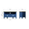 Hasting Collections Hastings Corner TV Unit in Blue