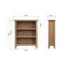 Aldiss Own Stiffkey Small Wide Bookcase in Oak