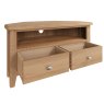 Aldiss Own Stiffkey Corner TV Unit in Oak