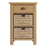 Aldiss Own Hastings 1 Drawer 2 Basket Unit in Oak