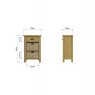 Aldiss Own Hastings 1 Drawer 2 Basket Unit in Oak