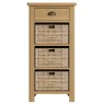 Hasting Collections Hastings 1 Drawer 3 Basket Unit in Oak