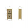 Hasting Collections Hastings 1 Drawer 3 Basket Unit in Oak