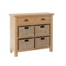 Hasting Collections Hastings 2 Drawer 4 Basket Unit in Oak