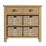 Hasting Collections Hastings 2 Drawer 4 Basket Unit in Oak