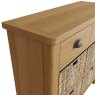 Hasting Collections Hastings 2 Drawer 4 Basket Unit in Oak