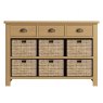 Hasting Collections Hastings Editions 3 Drawer 6 Basket Unit in Oak