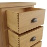 Aldiss Own Hastings Editions 5 Drawer Narrow Chest in Oak
