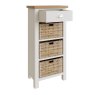 Hasting Collections Hastings 1 Drawer 3 Basket Unit in Stone