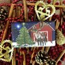 The English Soap Company Christmas Reindeer Soap lifestyle image of the soap