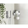 Joseph Joseph Joseph Joseph EasyStore Corner Shower Cad with Mirror White