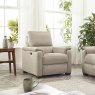 Spencer Power Recliner Chair in Silver Grey Fabric lifestyle image of the chair