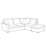 Buoyant Fantasia RHF Corner Chaise  Sofa & End Stool