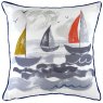 Evans Lichfield Nautical Sailboats Cushion Multi