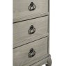 Willis & Gambier Camille Bedroom Tallboy close up of the drawers on a white background