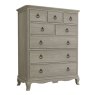 Willis & Gambier Camille Bedroom 8 Drawer Chest side angle on a white background