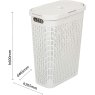 Addis Rattan Slim Laundry Hamper Calico