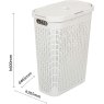 Addis Rattan Slim Laundry Hamper Calico